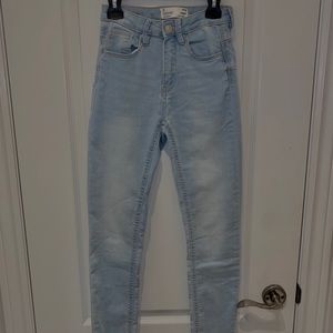 High Rise Light Wash Skinny Jeans